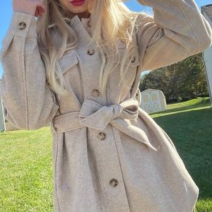 Zara belted overjacket DUPE New